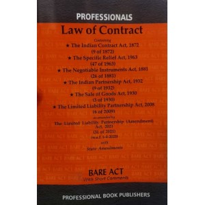 Professional's Law of Contract Bare Act 2022